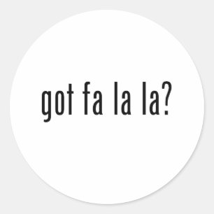 got la la la? runder aufkleber