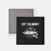 Got Lachs Lachs Fisch Lachs Fischer Magnet (Vorderseite/Rückseite)