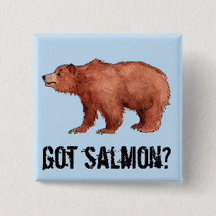 Got Lachse?  Edmond der Bär Button