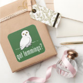 got Lemminge? Quadratischer Aufkleber (Schenken)