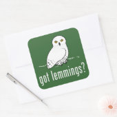got Lemminge? Quadratischer Aufkleber (Umschlag)