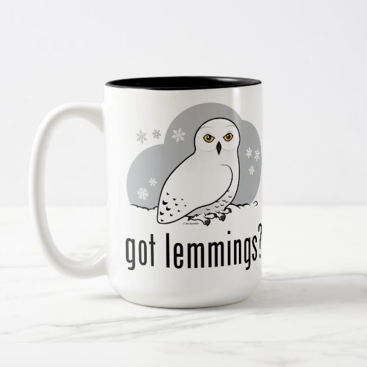 got Lemminge? Zweifarbige Tasse (Links)