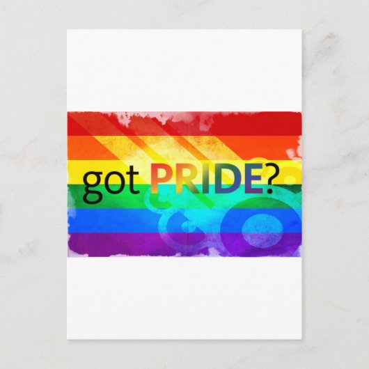 Got-LGBT-Flagge Postkarte (Vorderseite)