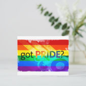 Got-LGBT-Flagge Postkarte (Stehend Vorderseite)