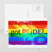Got-LGBT-Flagge Postkarte (Vorne/Hinten)