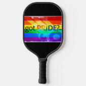 Got-LGBTQ-Regenbogenflagge Pickleball Schläger (Rückseite)