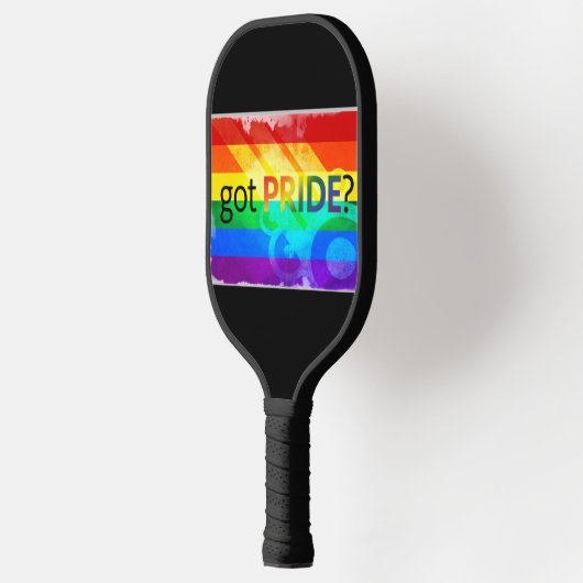 Got-LGBTQ-Regenbogenflagge Pickleball Schläger (Links)