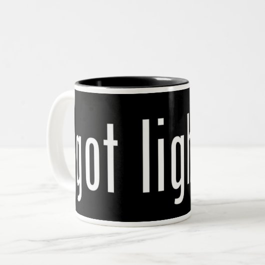 got Lichter? Tasse (15oz oder 11oz) (Vorderseite Links)
