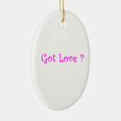 Got Liebe-Oval-Ornament Keramikornament (Rechts)