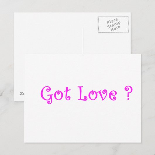 Got Liebe? Postkarte (Vorne/Hinten)