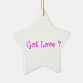 Got Liebe-Star-Ornament Keramik Ornament (Rechts)