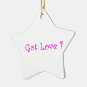 Got Liebe-Star-Ornament Keramik Ornament (Links)