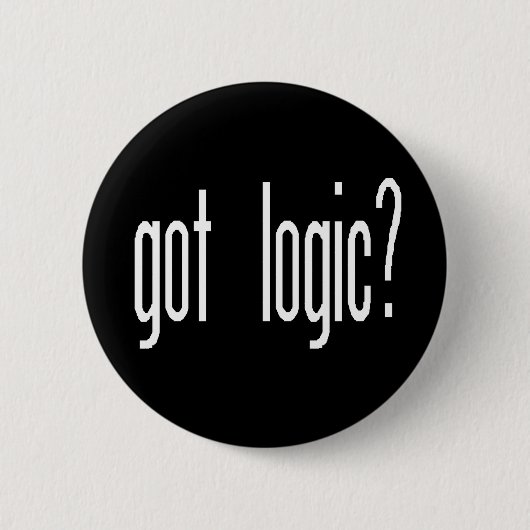 got Logik? Knopf Button (Vorderseite)