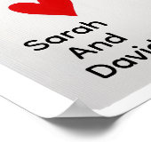 Got lucky in love - personalize poster (Ecke)