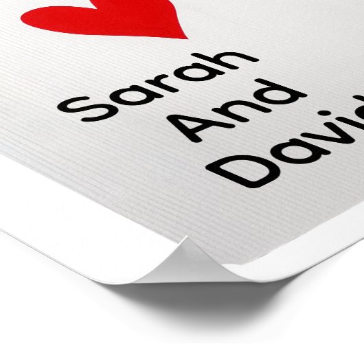 Got lucky in love  - personalize poster (Ecke)