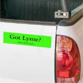 Got Lyme? , Besser denken Sie wieder… Autoaufkleber (Auf Lkw)