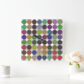 Got Makeup? - Augentenpalette Quadratische Wanduhr (Zuhause)