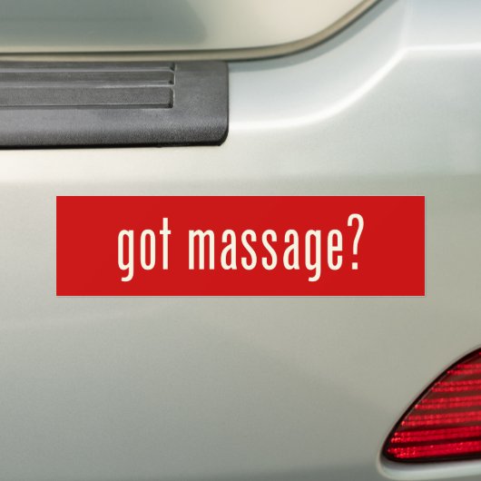 Got Massage? Autoaufkleber (Auf Auto)