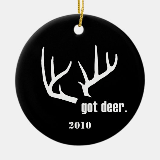 Got? Maßgeschneiderte Jägererfolge Keramikornament (Vorne)