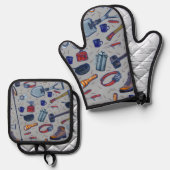 Got Matches Ofenhandschuh & Topflappen-Set (Vorderseite/Rückseite)