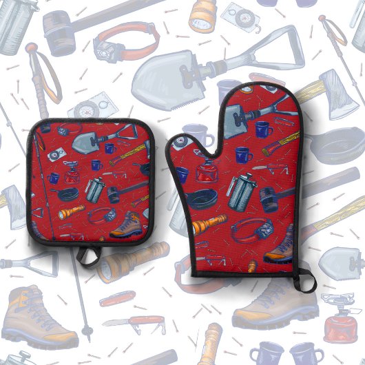 Got Matches Ofenhandschuh & Topflappen-Set