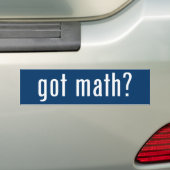 got Mathe? Autoaufkleber (Auf Auto)