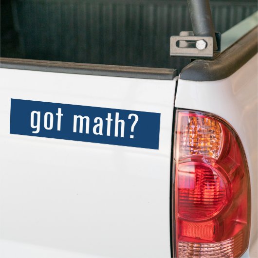 got Mathe? Autoaufkleber (Auf Lkw)