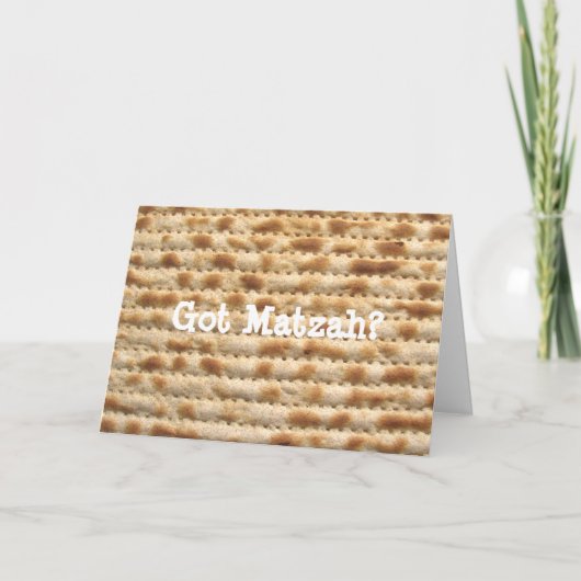 Got Matzah? Passahfest-/Pesachgrußkarte Karte (Vorderseite)