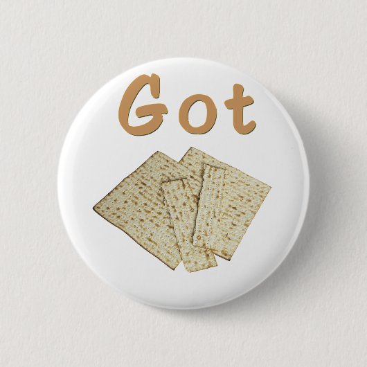 Got Matzoh-Passahfestgeschenke Button (Vorderseite)