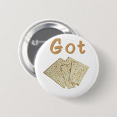 Got Matzoh-Passahfestgeschenke Button (Vorne & Hinten)