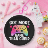 Got mehr Spiel als Cupid Valentine Video Game Pappteller (Party)