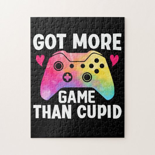 Got mehr Spiel als Cupid Valentine Video Game Puzzle (Vertikal)