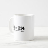 Got mein DD 214. Das Leben ist gut Kaffeetasse (Vorderseite Links)