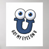 Got meine Augen auf U Funny Alphabet Puff Poster (Vorne)