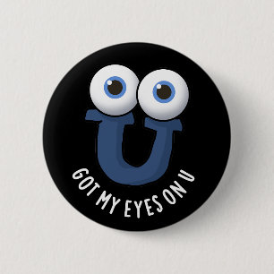 Got meine Augen auf U Funny Alphabet Puppe Dark BG Button
