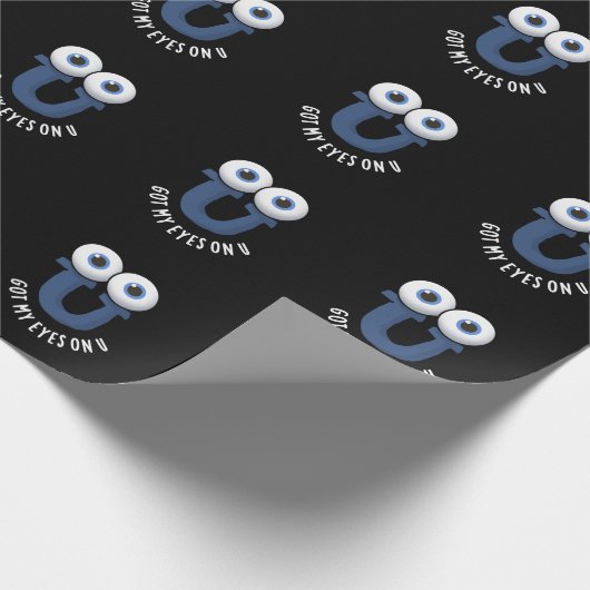 Got meine Augen auf U Funny Alphabet Puppe Dark BG Geschenkpapier (Ecke)