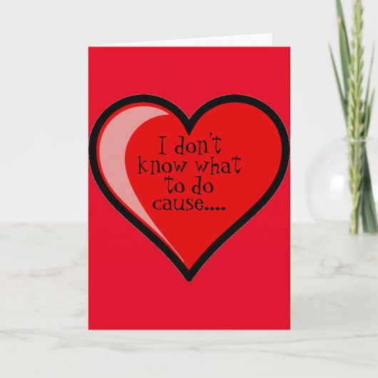 Got meinen HerzValentine Feiertagskarte (Vorderseite)