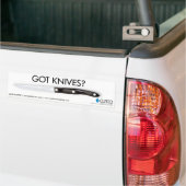 "Got Messer" Cutco Autoaufkleber (Auf Lkw)