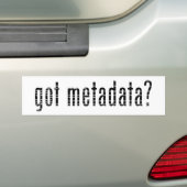 got Metadaten? <gmi:MI_Metadata>? Autoaufkleber (Auf Auto)