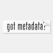 got Metadaten? <gmi:MI_Metadata>? Autoaufkleber (Vorne)