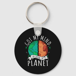 Got mir den Rett des globalen Klimawandels Schlüsselanhänger