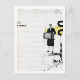 Got mir einen Fernseher Postkarte