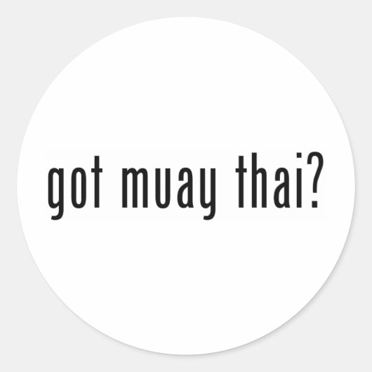 got mir thai? runder aufkleber (Vorderseite)
