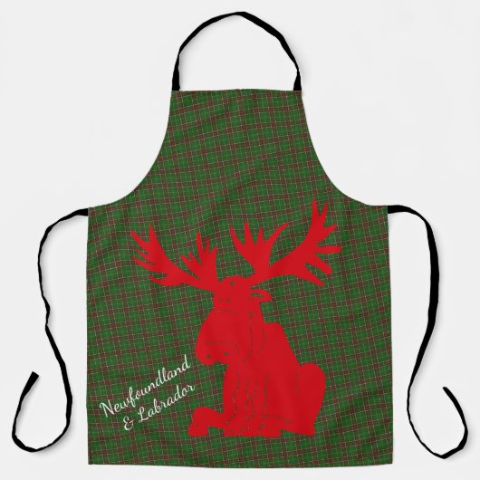 Got Moose by Newfundland cutShirt niedlich NFLD Schürze (Vorderseite)