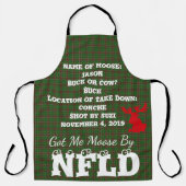 Got Moose von Neufundland Zolltarif niedliche Schü Schürze (Vorderseite)