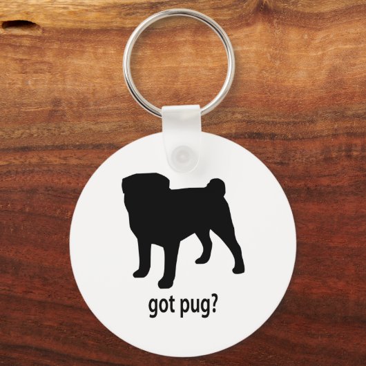 Got Mops Schlüsselanhänger (Vorderseite)