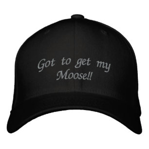 Got Mt Moose zu bekommen! Bestickte Kappe