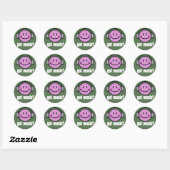 GOT MUSIK SMILE RUNDER AUFKLEBER (Blatt)