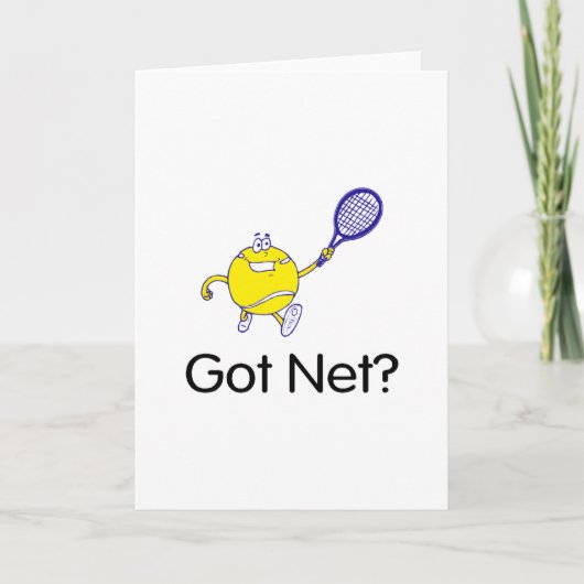 Got Netz? (Tennis) Feiertagskarte (Vorderseite)