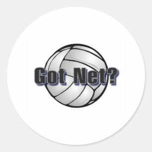 Got Netz (Volleyball) Runder Aufkleber